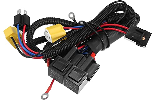 X AUTOHAUX Auto Scheinwerfer Birne H4 Relais Kabelbaum Steckdose Stecker Kabelsatz 12V