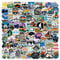 Aufkleber 100 Stück, Outdoor Abenteuer Vinyl Stickers, Vintage Reise Camping im Freien Etiketten Retro Aufkleber für Laptop Skateboard Gepäck Auto Motorrad MacBook iPad und mehr