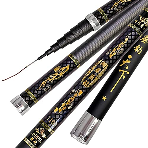 High Carbon 8m 9m 10m 11m 12m 13m 14m 15m 16m Hand Pole Angelrute Ultrahart Superleicht Starke Teleskopstange (15M)