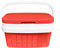 COM-FORT HOUSE - Nevera Portátil con Asa Rígida - Porta Alimentos para Camping, Playa, Acampada - Nevera Color Rojo - Capacidad 10L