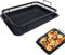 maxant Stainless Steel Oven Baking Tray with Crisping Basket Checkered Baking Sheet for Oven Non-Stick Copper Crisper Air Fryer (Square, Standard Size)