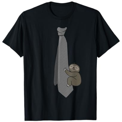 Faultier Mit Krawatte T-Shirt