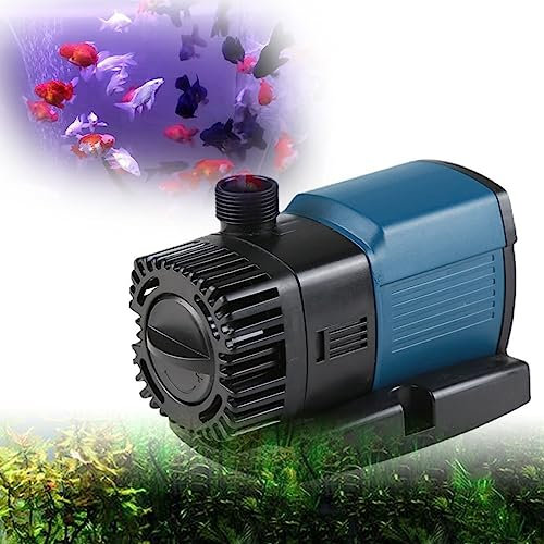 JHLP Quiet Submersible Water Pump - Low-Voltage Variable Frequency Pond Pump for Garden Fountain, Hydroponics, Fish Tank - Adjustable Flow Rate - Aquarium Water Pump with Silent Operation