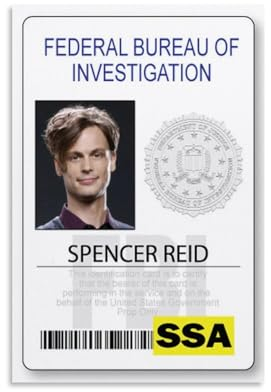 Criminal Minds Reid Abzeichen, Leinwand-Poster, dekoratives Gemälde, Leinwand-Wandposter und Kunstdruck, modernes Familienschlafzimmer-Dekor-Poster, 20 x 30 cm