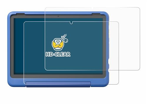 BROTECT (2 Stück Schutzfolie für Amazon Fire HD 10 Kids Pro 2023 Displayschutz Folie Ultra-Klar