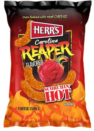 Herr´s Carolina Reaper Cheese Curls Flips Chips 183,4g inkl. Steam-Time ThankYou