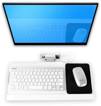 LTLWSH Wall Mount Keyboard Arm, Keyboard and Mouse HolderIndustrial EquipmentMachine ToolAdjustable Folding Mouse Keyboard Tray,45cm/17.7in X 18.5cm/7.28in