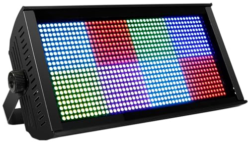 SHEHDS Stage Light Wash Strobe LED 200W RGB Marquee (8 Segments) Uplights