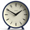 JONES CLOCKS® Venus schreibtischuhr | Modernes rundes Design | Blau | Stilvoller retrolook für Regal, Tisch, kaminsims oder nachttisch