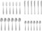 Pintinox - 24-teiliges Besteckset Serie Retro aus Edelstahl 18/10, Made in Italy (6 Personen)