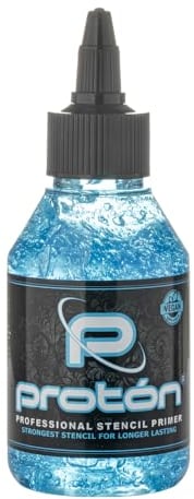 PROTON Professional Stencil Primer blau – 100 ml / 3,4 oz Fixierschablonen für Tätowierungen, extra stark