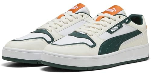 PUMA Unisex Court Classic Street Sneaker, White-Dark Myrtle-WARM White, 40 EU