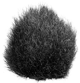 Shure MoveMic Zubehör - Fell-Windschutz für drahtloses Lavalier-Mikrofon, Schwarz (AMV-LAV-FUR)