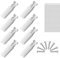8 Stück Plissee Spannschuhe, Spannschuhe für Plissees Ersatzteil, Plissee Ersatzteile Klemmträger, Klemmträger Plissees für Stick & Fix Klebeträger und Stick & Fix Front Klebeplatten