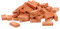 BCOATH 150 STK Simulierter Ziegel Zement Puppenhaus Tapete Kleiner Ziegelstein Zum Bauen Modellsteine Mini-Steine-Modus Miniatur-puppenhauszubehör Gebäude Mini-bausteine Anlage Orange Ton