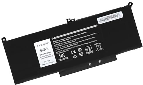 F3YGT Batterie Compatible avec Dell Latitude 12 7000 7280 7290 13 7000 7380 7390 pour Latitude 7380 7390 7480 7490 E7480 E7280 Series 0F3YGT DM3WC DM6WC 0DM3WC 2X39G KG7VF V4940