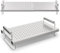 Grill-Warmhalterost für Blackstone 43,2 cm, 55,9 cm, 71,1 cm, 91,4 cm, flache Grillplatte, verstellbares Universal-Edelstahl-Grillrost für Weber, für Charbroil und Campchef, Warmhalterost, Zubehör,