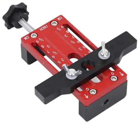 ZAWELIYO Schranktür-Montagelehren-Set, Scharnier-Zug-Aluminiumlegierung, Robustes Werkzeug, 0–70 Mm, Verstellbar für 85 Mm Dicke Bretter für Küchenschränke