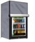 Freezers Cover, Outdoor Dustproof Refrigerator Cover Waterproof Upright Mini Freezers Cover for Most 3.0 Cubic Beverage Refrigerators(Grey L)