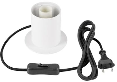 SLV VARYT WEISS- Nachttischlampe aus Glas, Tischlampe Rund, Dimmbare Tischlampe, Lampe mit Warmweißem Licht, Tischleuchte mit effizienter LED Technik, Vintage Deko Wohnzimmer, E14