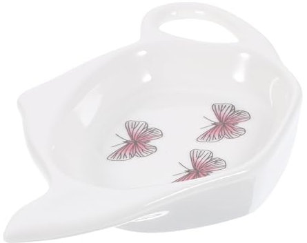 Cabilock Coquet Soucoupe Céramique Forme De Théière pour Sachets De Thé Organisateur Élégant pour Salon De Thé Et Accessoires De Pratique Et Esthétique