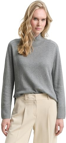 Tom Tailor Damen 1047698 Strickpullover mit Stehkragen (1er Pack)