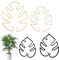 CHIHOLEN Monstera, 4 supporti per piante rampicanti Monstera, supporto per piante, supporto per piante da giardino