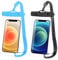 JchEnye 2 Bolsas para teléfono móvil Impermeables, Fundas universales para teléfono móvil bajo el Agua Fundas para teléfono móvil Impermeables de Nivel IPX8.