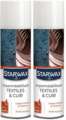 STARWAX Protecteur Imperméabilisant pour Tissus et Textiles - 300 ML - Protège des Taches Courantes - Usage Intérieur et Extérieur - Protection Invisible - Effet Perlant (Lot de 2)