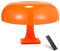 EOEO 12W Nachttischlampe mit Fernbedienung LED Pilz Tischlampe Dimmbar, Speicherfunktion, 3 Farbtemperaturen, Acrylschirm Tischleuchte Leselampe für Schlafzimmer Wohnzimmer Büro,Orange