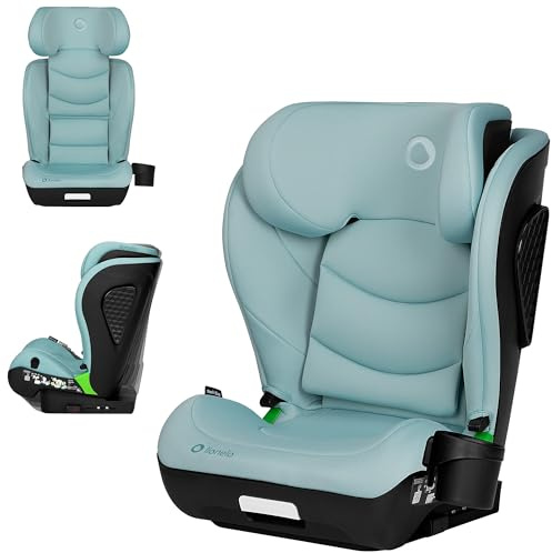 LIONELO NEAL I-SIZE Silla de Coche Para Bebés, Grupo 2 3, de 100-150 cm De 3 a 12 años aprox. Fijación ISOFIX o Cinturones Reposacabezas Ajustable Protección Lateral Reposabrazos Norma R129