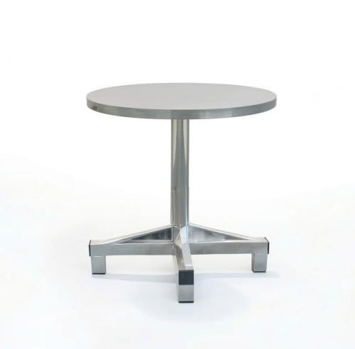 predolo Spritzlackier-Drehständer drehbar Lackierdrehteller stabil Drehteller aus Edelstahl für Lackierer, Werkstatt, Runde Tischplatte Durchmesser 50cm Höhe 70cm