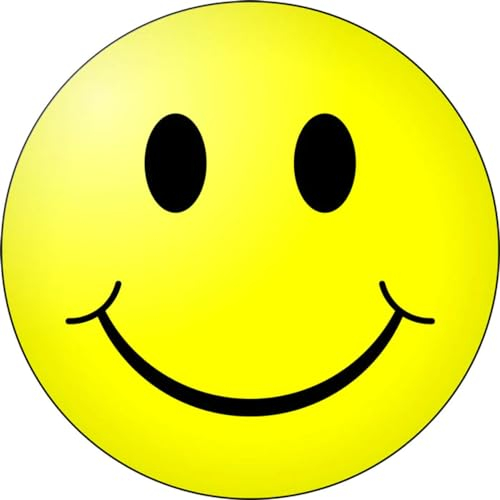 Smiley Tortenaufleger, Runde A4 - Geburtstag Tortenbild Zuckerbild Tortenplatte Oblate Kuchenzuckerplatte