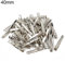 Lot de 50 mini pinces crocodiles en métal pour cheveux - 40 mm