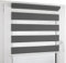 Deco4Me Doppelrollo Klemmfix ohne Bohren (105 x 160 cm, Anthrazit) - Duo Rollo lichtdurchlässig - blickdichte Rollos für Fenster ohne Bohren - Klemmrollo, Fensterrollo, Innenrollo (Stoffbreite 101 cm)