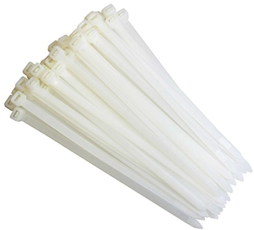 200-tlg. Kabelbinder Sortiment SATZ - selbstsichernd - WEIß/NATUR Länge von 200 mm bis 750 mm Breite 7.6 mm/Kabelband - Verschiedene Größen stehen zur Auswahl