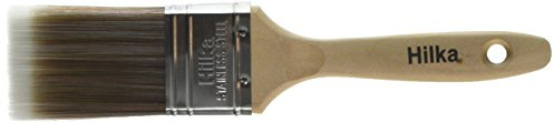 Hilka Tools 78710020 Wooden Synthetic Bristle Paint Brushes, Brown, 2-Inch