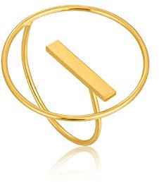 ANIA HAIE Damen-Damenring Modern Circle Adjustable Ring 925er Silber One Size 88049071