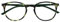 OPULIZE Met lesebrille Schlank Runder Rahmen Federscharniere Kratzfest Grün Schildpatt Solide Bügel Herren Damen R60-6 +2.00