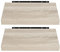 EUGAD Wandregal Wandboard 2er Set Hängeregal Holz Board Modern Sonoma Eiche 40x23x3,8cm 0083QJ-2