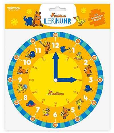 Trötsch Die Maus Lernuhr: Lernspiel Uhr lernen Die Sendung mit der Maus (Lernuhr / mit beweglichen Zeigern)