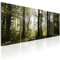 murando Acrylglasbild Wald 200x80 cm 5 Teilig Wandbild auf Acryl Glasbilder Kunstdruck Moderne Acrylglas Platte Wanddekoration Geschenke Heimdekoration Glasbild - Landschaften Natur Panorama Baume