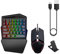Ironwood Banana One Handed Gaming Keyboard, Mini Wireless Keyboard and Mouse Set with Wrist Rest Support, RGB Mechanical Keyboard for Games/iPhone/IPad/Phone