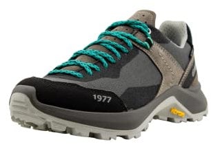 Grisport Cross Evolution Tras Damen,Frauen,Trekkingschuhe,Trailrunning-Schuhe,Wanderhalbschuhe,wasserabweisend,Gritex, Ash Grey/Acqua, EU 41