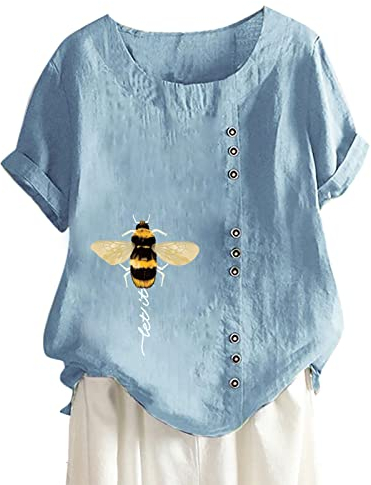 NNGOTD t Shirt Frauen lang Tunika blusen für Damen walbusch Damen blusen armeeverkauf Hemd Shirt Langarm Damen Tops mädchen 104 Blau XL