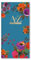 A-Z Telefon-Adressbuch, schmale Größe, harte Rückseite, Kontakt-Organizer für Telefonnummern, Planer, Bücher, A-Z Index (rotes Blumendesign)