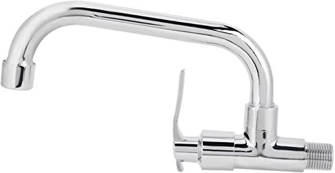 Robinet D'eau Froide Simple, G1/2 Pouces Mural à Laver Universel En Acier Inoxydable évier Robinet D'eau Pour Laver les Fruits Mains Légumes Utilisation de la Cuisine à la Maison(25cm)