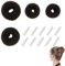 Duttkissen, 14 Stück Hair Bun Maker Set, 4 Stück Haarschmuck Knotenkissen mit 10 u-förmige Haarnadeln, Haardonut Dutt Hilfe für Kinder Frauen Mädchen(Braun,Schwarz)