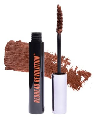 Redhead Revolution's Vegan Gingerlash Redhead Mascara | Auburn Brown Mascara for Redheads & Blondes (Honest Auburn)