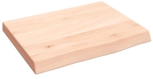 vidaXL Wandregal, Holzregal Regal Handgefertigt mit Baumkante, Wandboard Regalbrett Deko, Bücherregal Hängeregal, 40x30x(2-4) cm Massivholz Eiche Unbehandelt